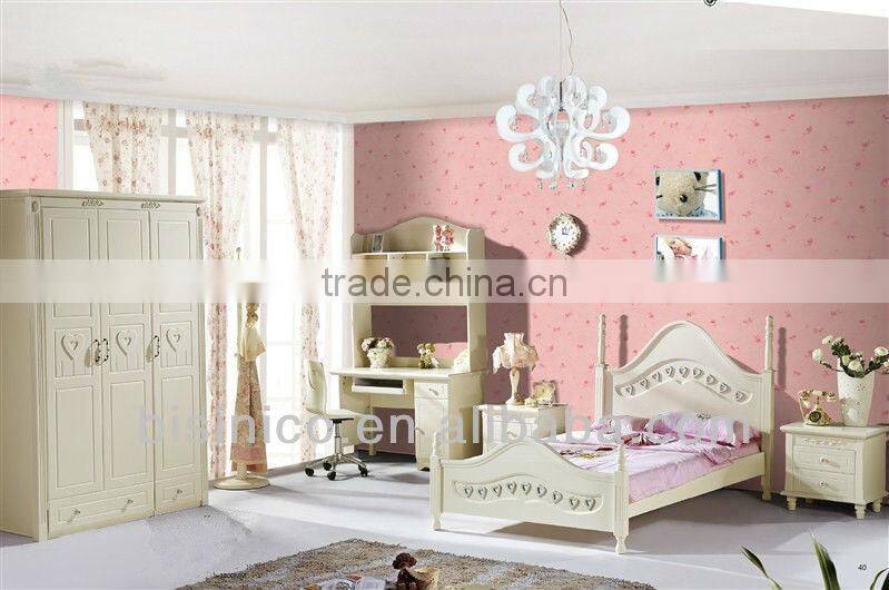 Lovely Children/Kids Bedroom Furniture,Peaceful Home Wooden Reading Room Furniture,Morden Asian Wooden Children Bedroom Set