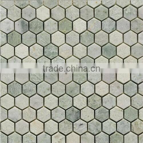 Mosaic Tile Green Pebble Mosaic