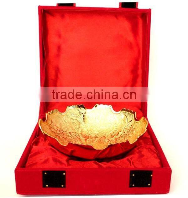 Beautiful gift item, return gift, home and garden decoration brass gold and silver plated bowl