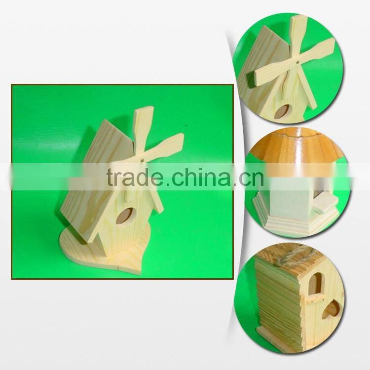 Cheap Nature Unfinishes Wooden Bird House