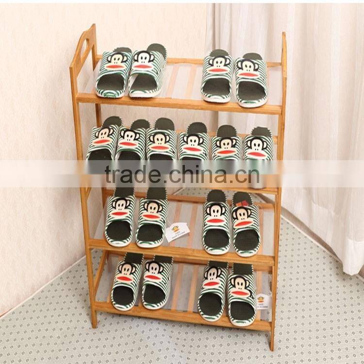 Expandable wooden shoe racks 3 tire space saving storage racks cabinet