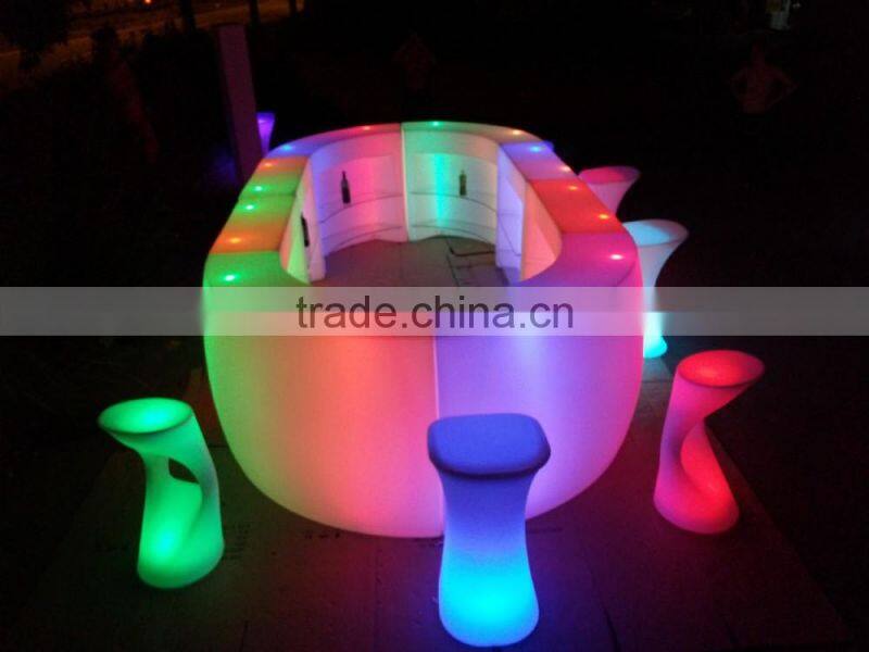 party/event Commercial Fashionable illuminated RGBW color change led bar counter