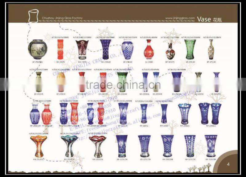 2017 new arrival overlay single flower glass vase