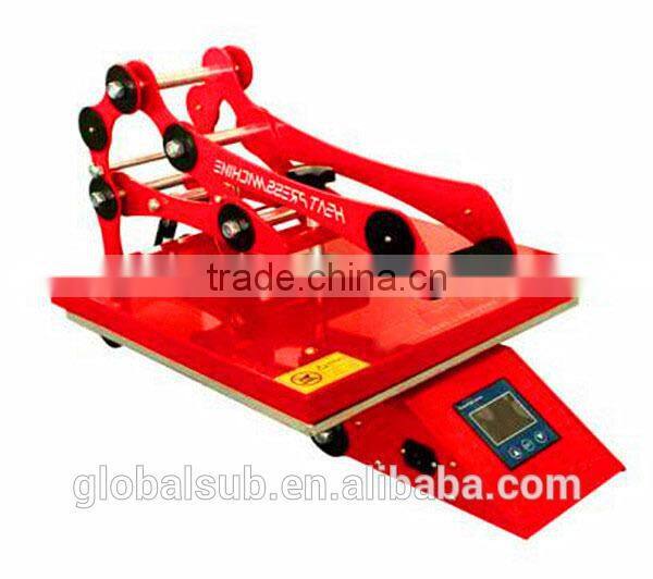 Flatbed t shirt digital printing machine heat press machine