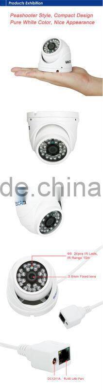 Hot-selling Cheap ESCAM Peashooter QD520 HD720P P2P Cloud IP IR Dome CCTV Camera For Wholesale