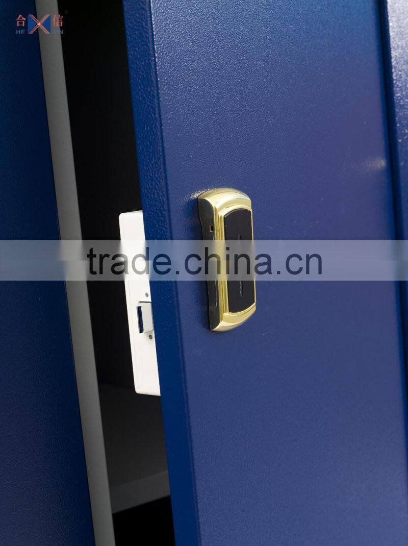 Modern kd 6 door steel clothes cabinet, wardrobe furniture