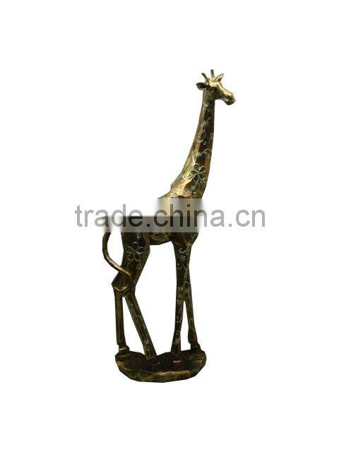 for 2015 new electro style resin giraffe statue