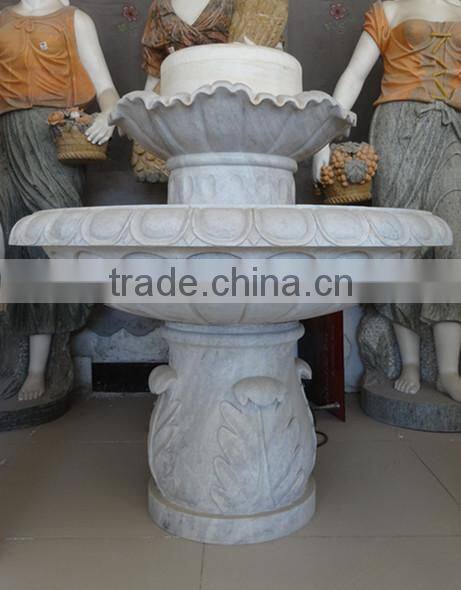 Natural black stone water ball fountains