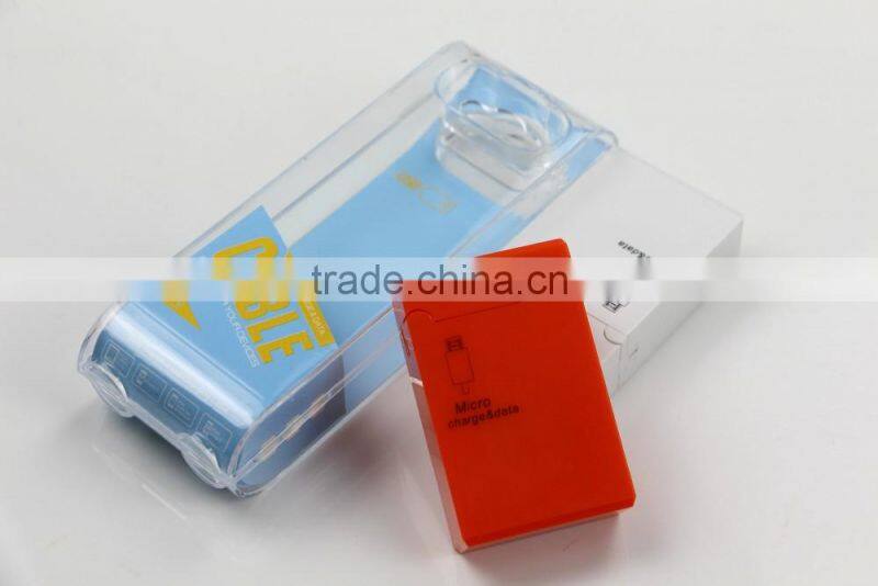 Custom Lighter Retractable USB Charger Cable,Micro USB Data/Sync Cable for Samsung,Huawei,HTC etc