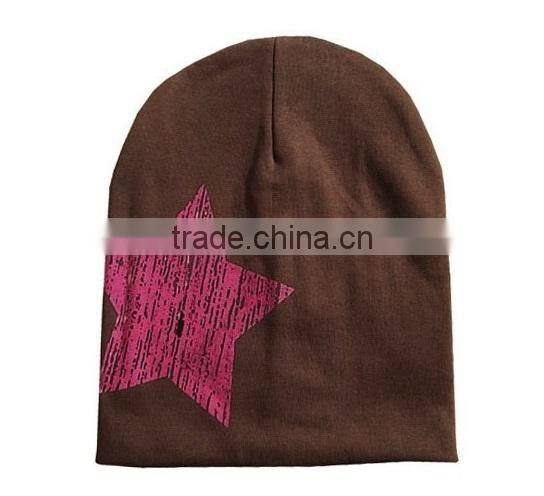 2015 Star Printed New Newborn cotton infant hats Toddler Girl Boy Hat Baby Cap Cute Beanie Cotton Kid Hats 17 Colors