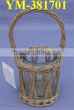 antique wicker candle holder