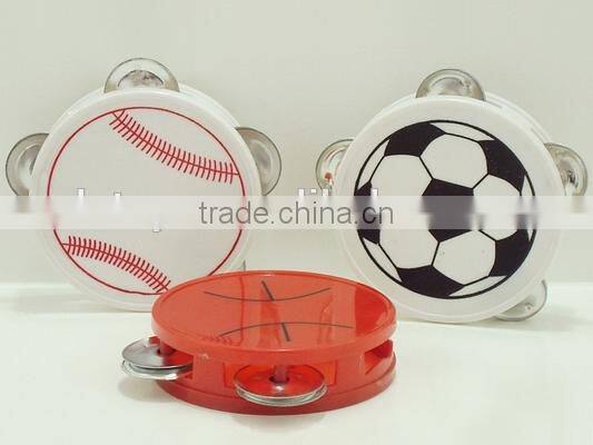Musical tambourine, tambourine, plastic tambourine