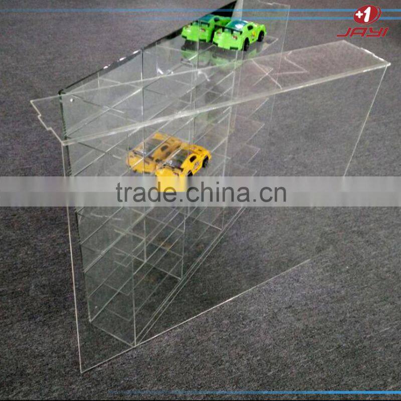 China wholesale wall mounted crystal clear acrylic lucite plastic 1:64 car model display case