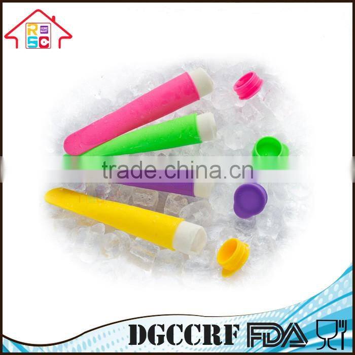 NBRSC 2-Piece Summer Kitchen Ice Cream Maker Snack Container Silicone Frozen Popsicle Mold with Lids