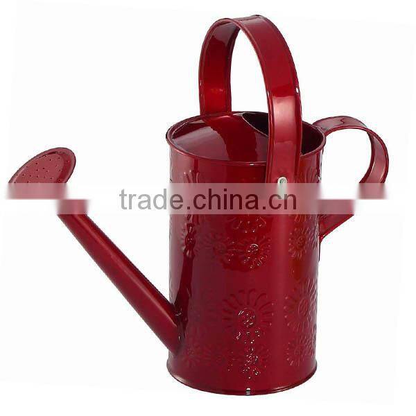 2016 hot selling decorative watering can, teapot watering can, antique rustic metal flower pot