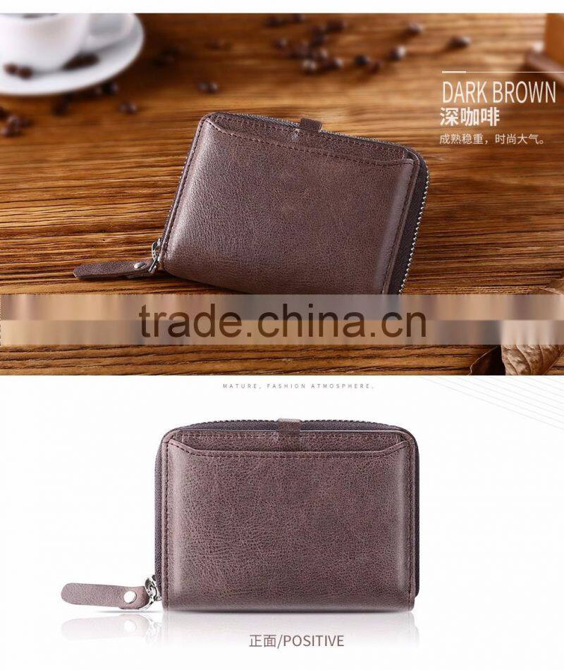 Men pickup bag lady pull card multi organ documents Metrosexual zipper card bag