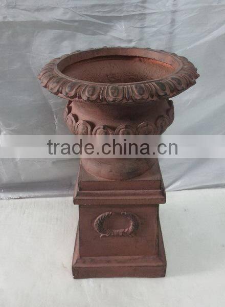 Garden antique fiberglass urn planter wholesale