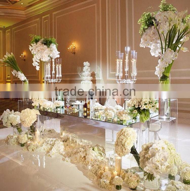 Jingyage wedding crystal table flower candelabra centerpiece