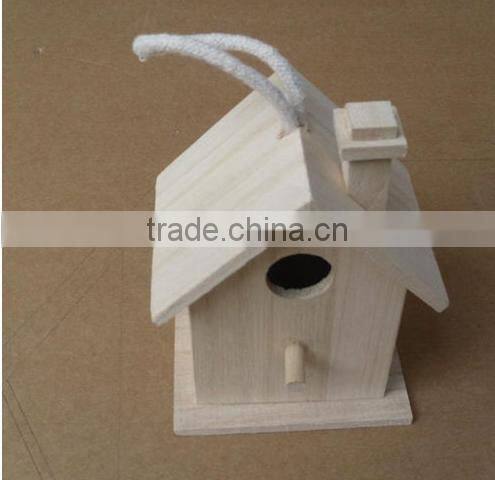 wholesale unfinished Beautiful wooden bird house