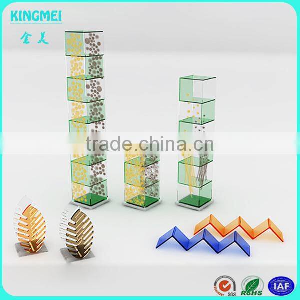 Fashion pop acrylic floor dispaly rack,home decoration display stand,acrylic bookshelf