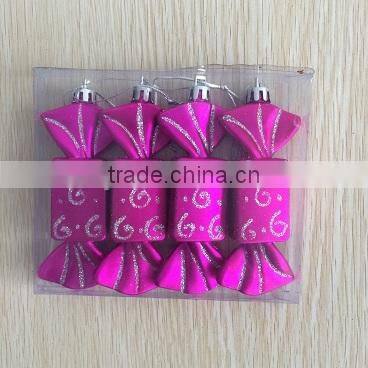 2015 New Design 4 pcs of Christmas decorations CANDY SHAPE