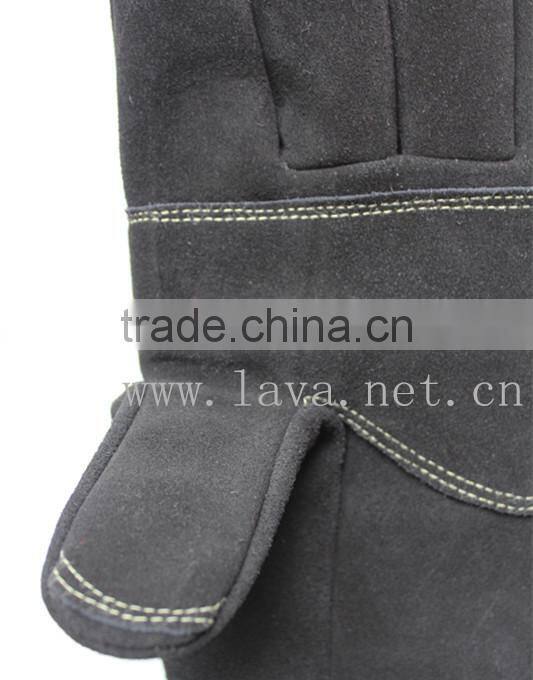 cow Split leather Roping Gloves/Outdoor Gloves for Fast Roping