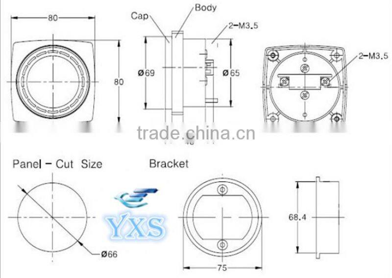New and original embedded type KMB-P80A2 electromagnetism Power Metal buzzer AC220V