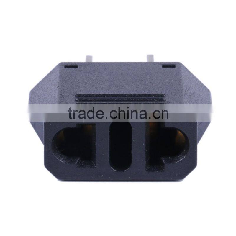 Wholesale EU Plug Adapter 2 Pin to EU 2 Round Pin Plug Socket Input AC 2.5V~250V 10A
