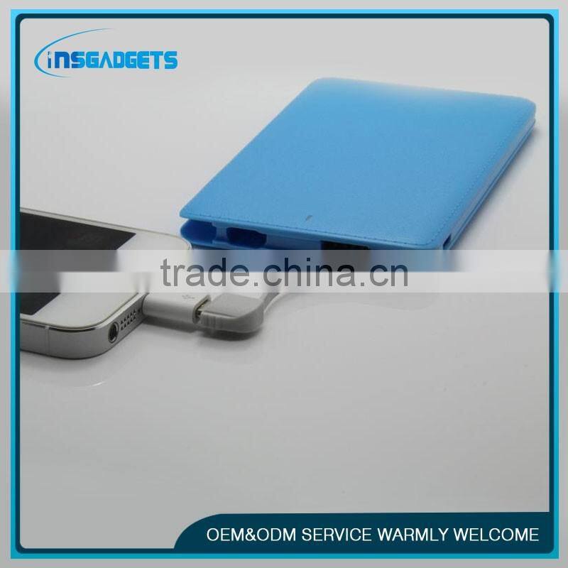 universal battery charger ultra thin card power bank portable powerbank 2500mah,credit card power bank