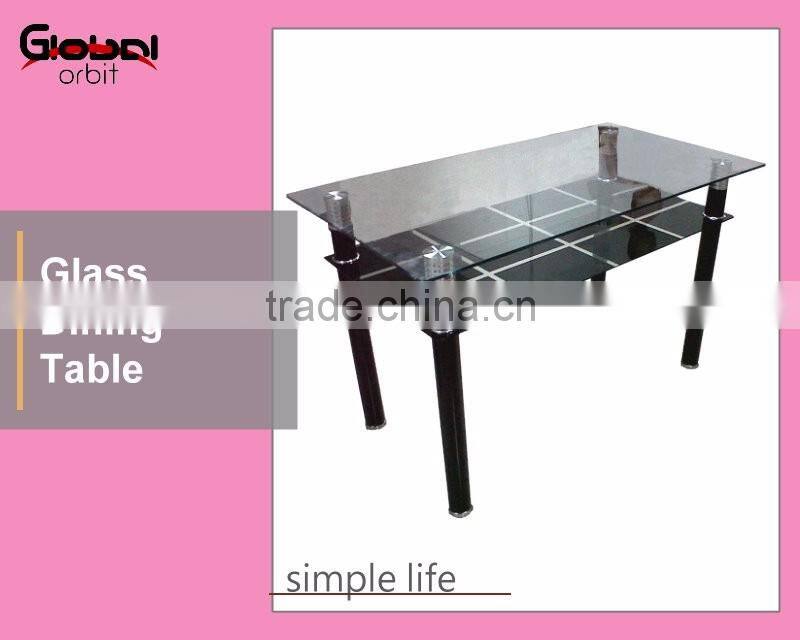 Simple Design Square Glass Coffee Table Kitchen Glass Dining Table