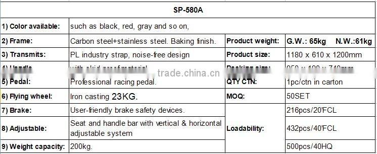 Hot selling gym fitness bike
