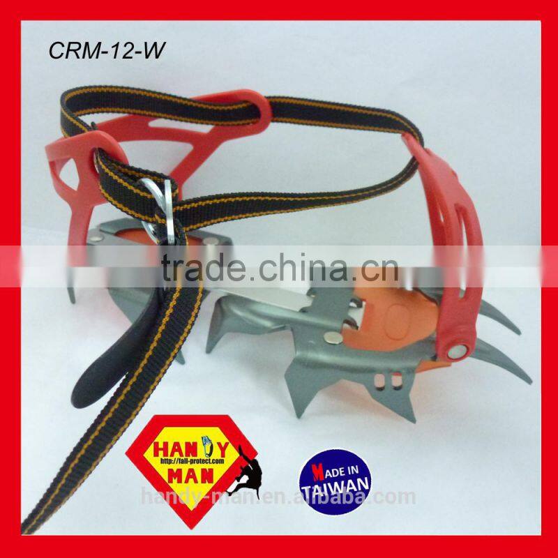 12 Points Strap on Ice Climbing Ice traction snow shoe ccrampons Crampon
