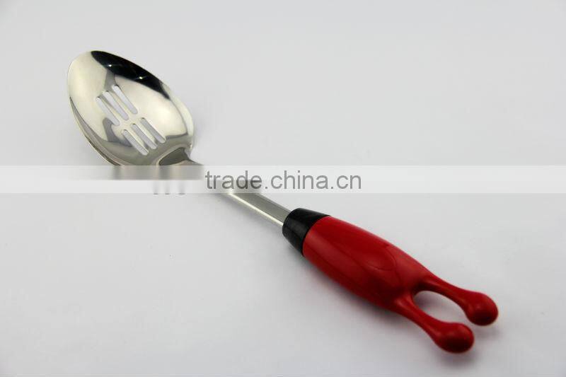 2014 new design stainless steel kitchenware slotted spoon
