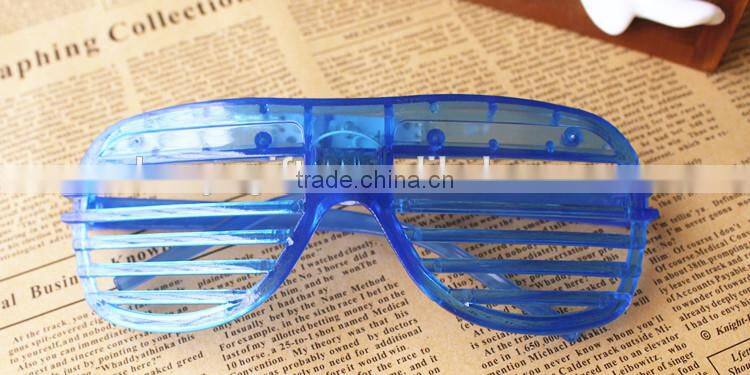 LED Party Glasses Light Up Slotted Shades Kids LED Light Glasses For Halloween