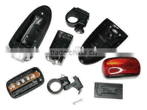 Wholesale 5 LED Bike Red Rear Light Bicycle Accessory Bicycle Rear LED light