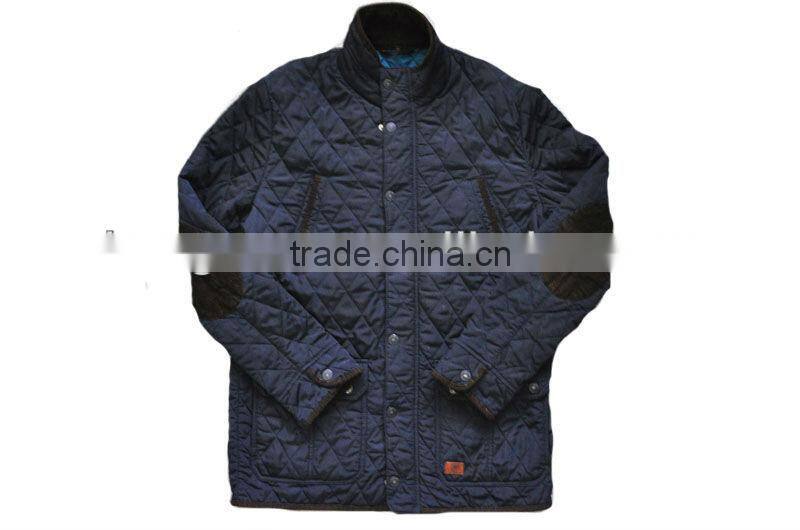 Stylish fashion diamond quilted men jacket