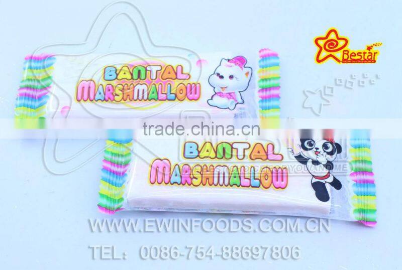 Halal Rainbow Color Marshmallow Piece Shape with Fruit Jam