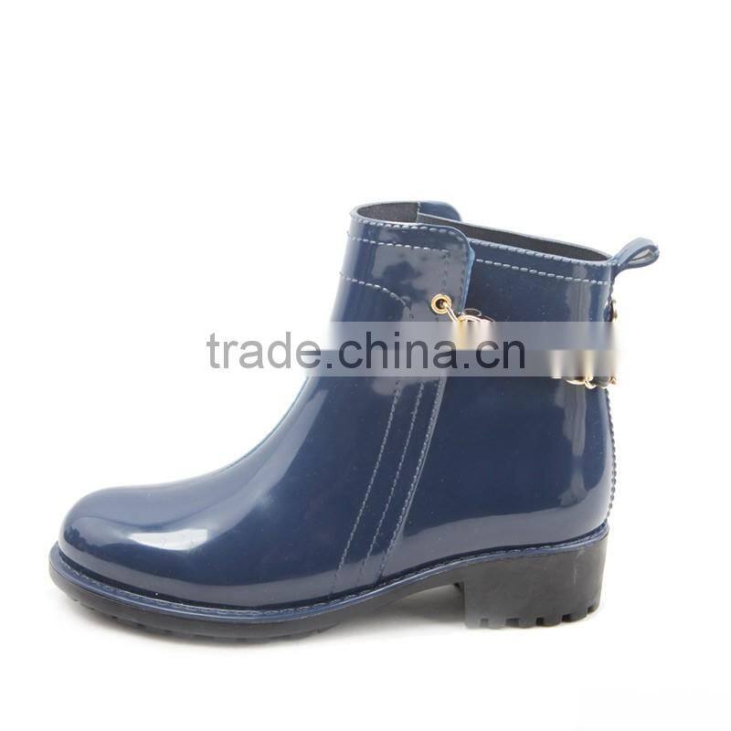 shining black chelsea rain boots for women retail