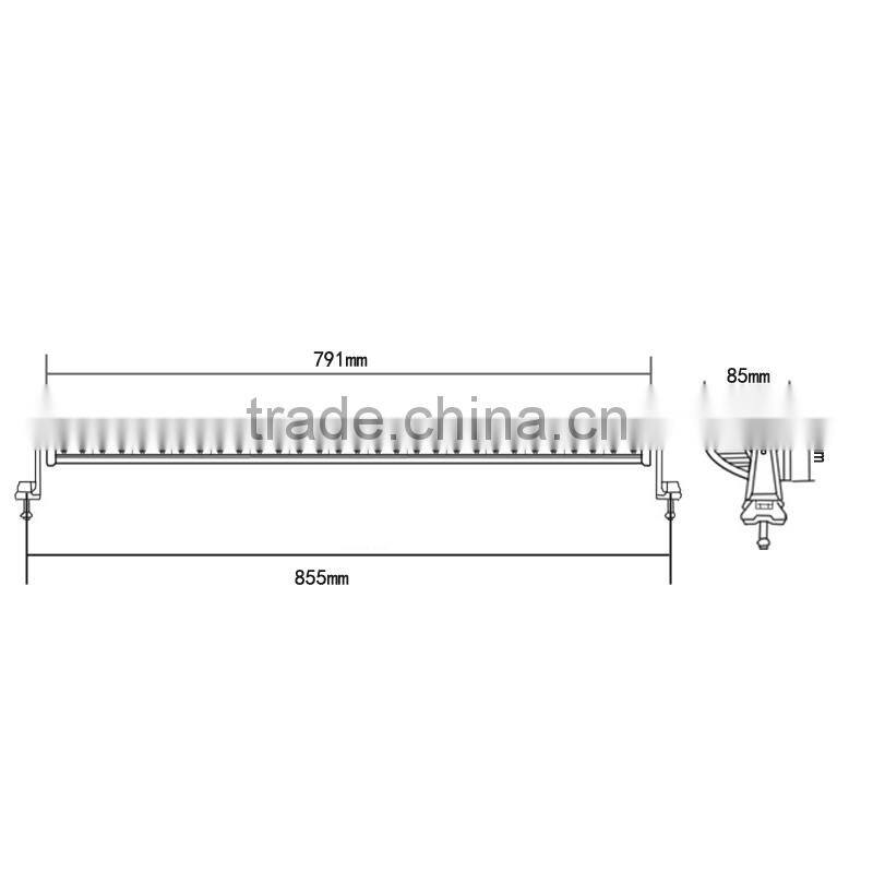 Toptree 180w off road led bar lights for car rigid led offroad lights