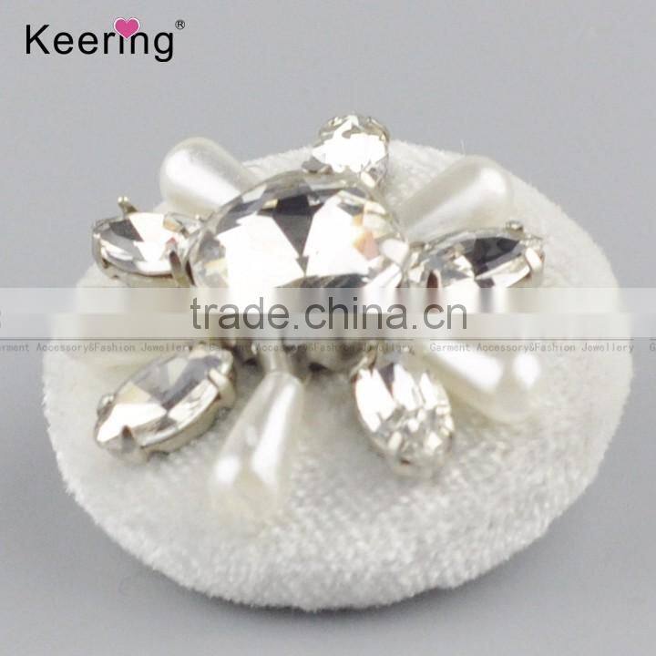wholesale decorative rhinestone buttons accessory button for clothing WBKA-296