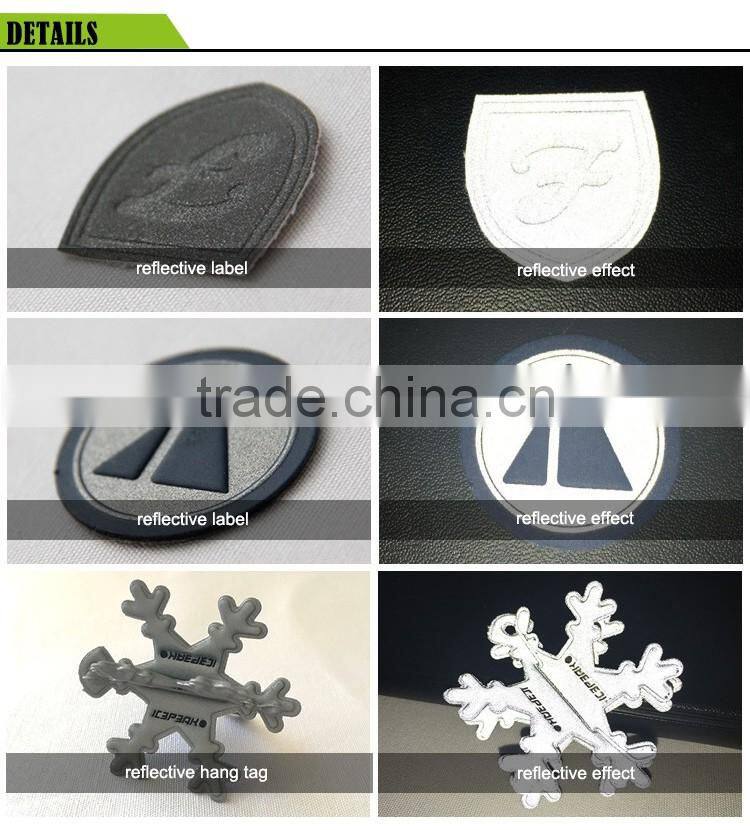 Custom badge for garment 2015 oem soft pvc reflective puff patch
