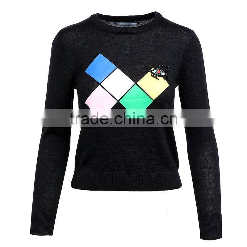 2017 Fashion knitted sweater Pullover jumpers knit woman sweater