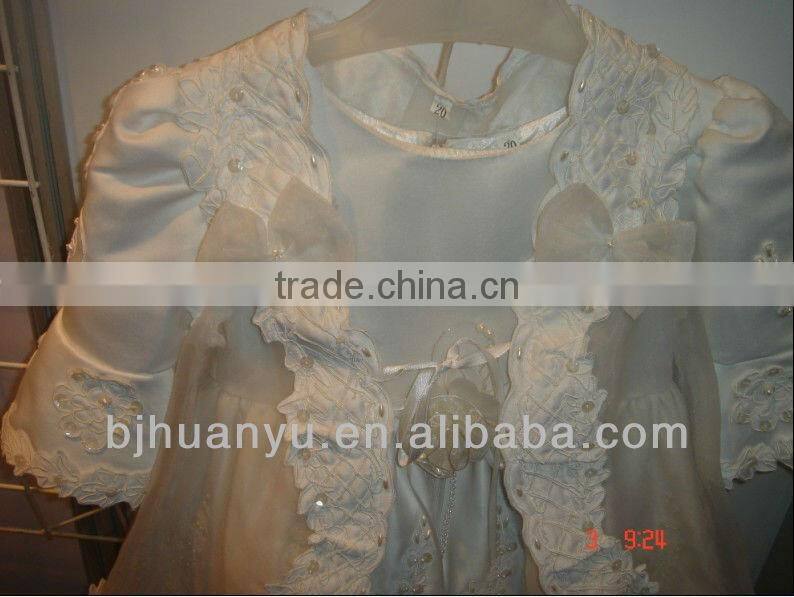 Girl stylish flower white dress