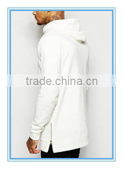 Longline Hoodie Side Zips Hoodie