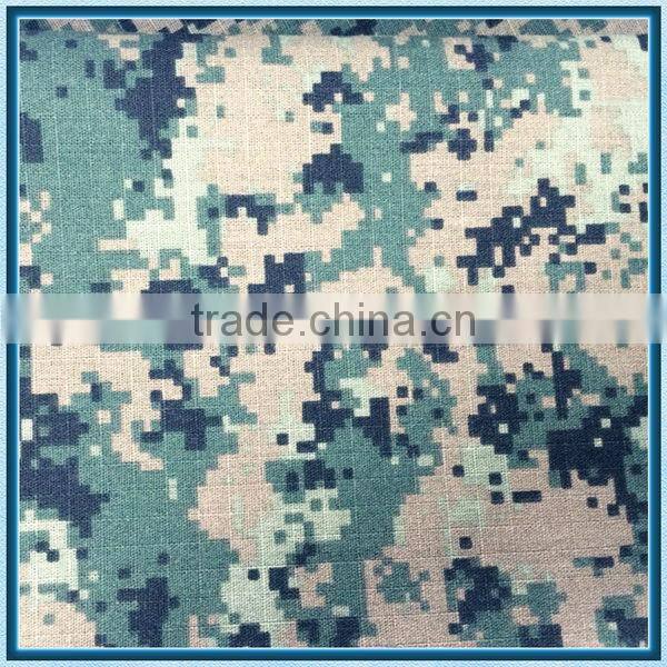 Cheap camouflage cvc fabric/Printed fabric for military uniform/tent/bag