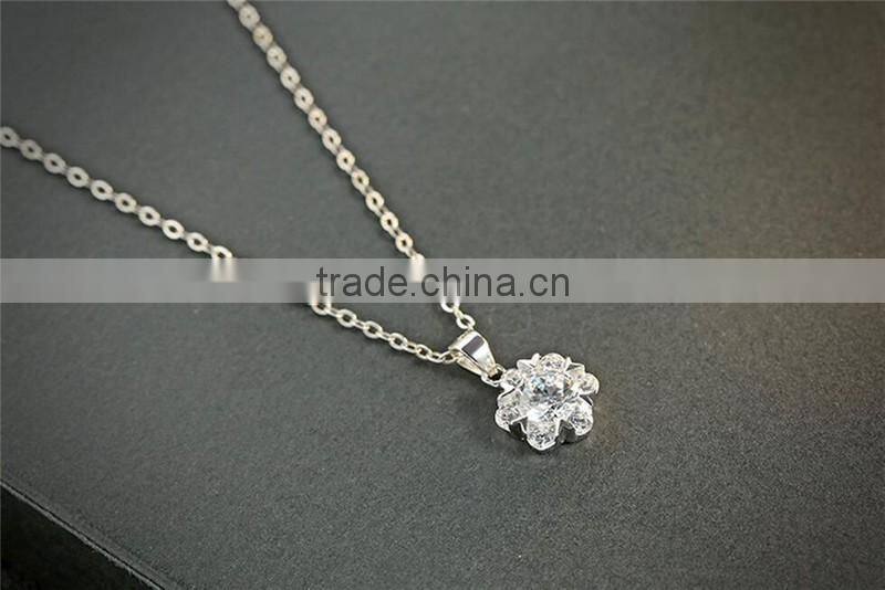 925 sterling silver pendant women snowflake necklace pendant