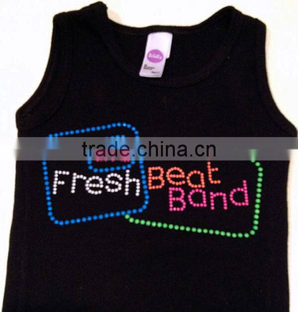 Wholesale White Plain Tank Tops Custom Rhinestone And Printing Design For Men And Women