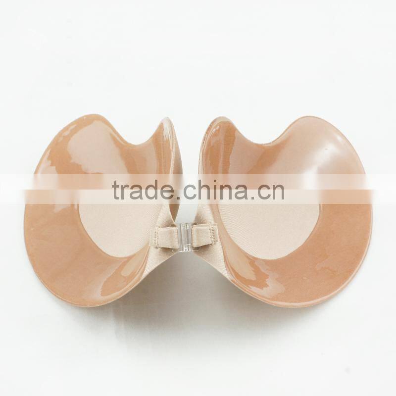 nylon sticky nude bra for women