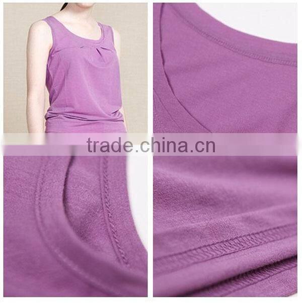Wholesale womens casual loose tank tops,fashion design sexy sleeveless singlet