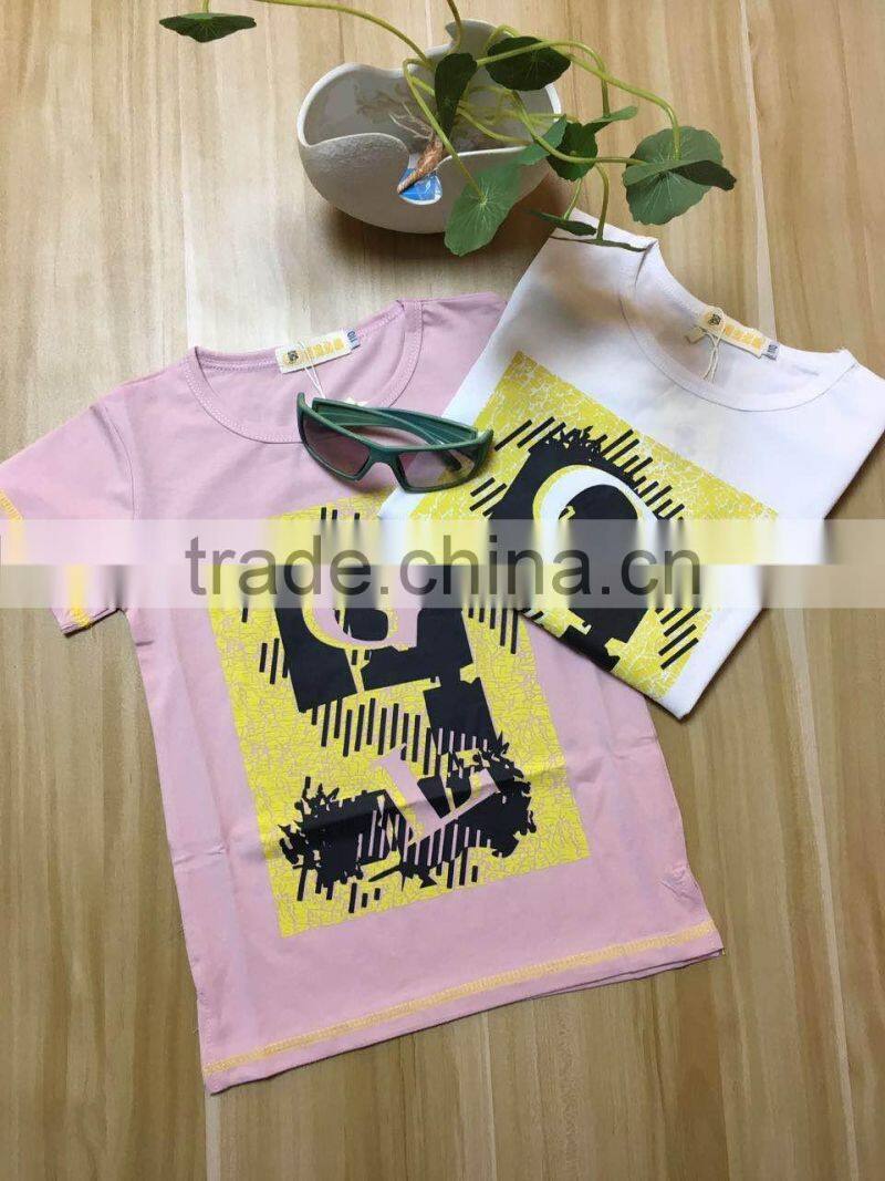 2017 Summer casual baby boy T- shirts Fancy boys holiday beach shirts Kids clothing